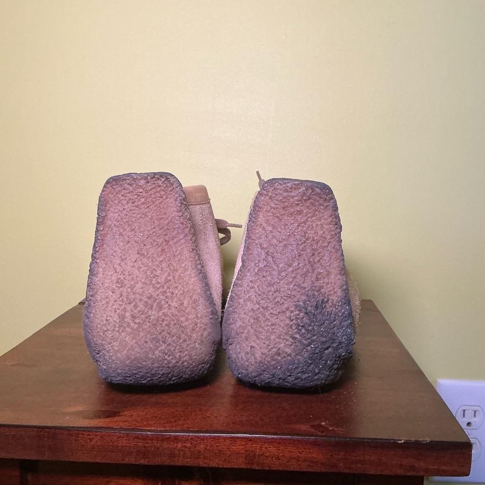 Clarks Brown Suede Casual Shoes - Picture 4 of 7